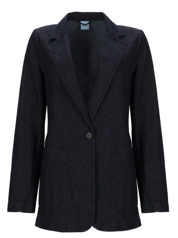 Single-Breasted Denim Jacket
