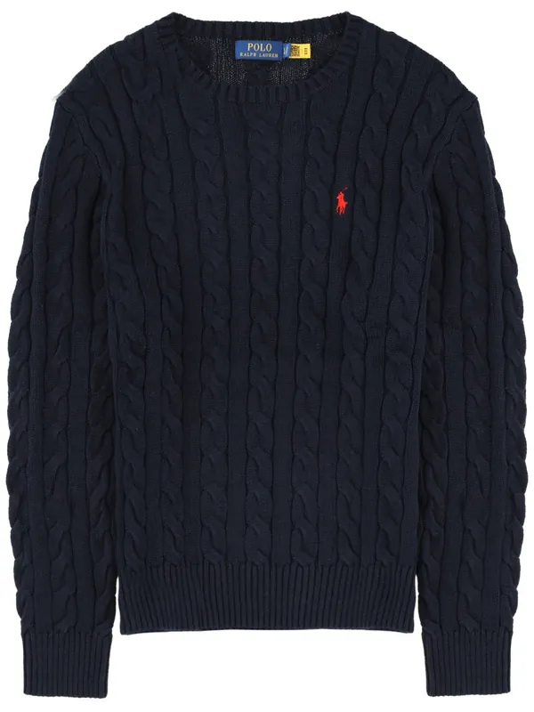 Cable Knit With Logo - Polo Ralph Lauren