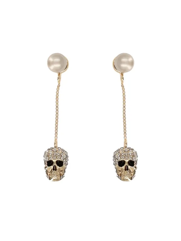 "Skull" Dangle Earrings - Alexander McQueen