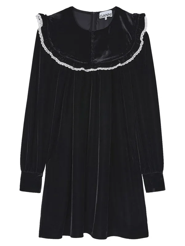 Mini Velvet Dress - Ganni