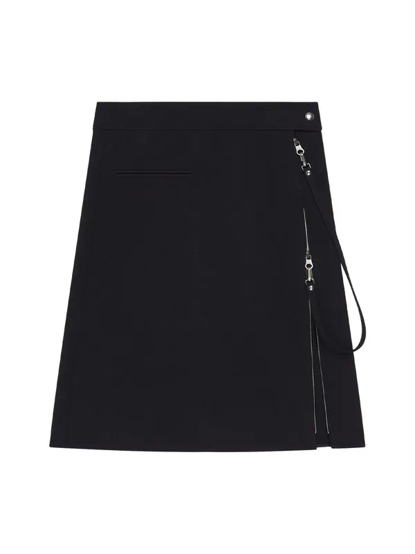 Midi Skirt With Zipper - Courrèges