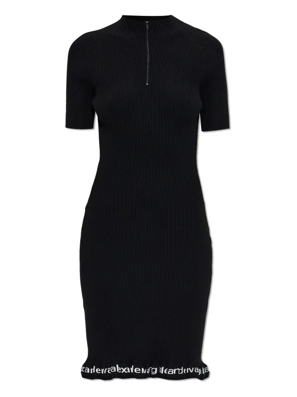 Midi Dress With Logo - Alexander Wang