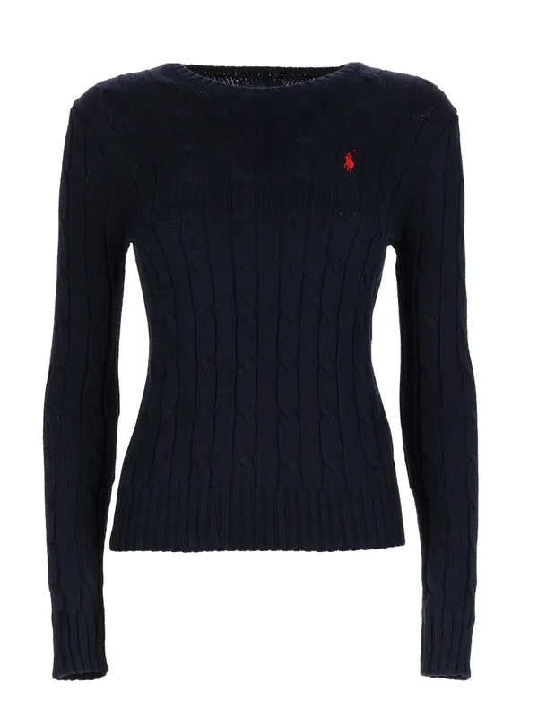 Cable Knit With Logo - Polo Ralph Lauren