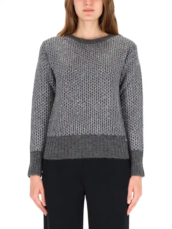 Metallic Effect Sequin Jersey - Herno