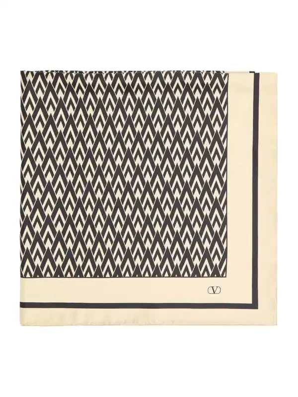 Printed Silk Scarf - Valentino Garavani