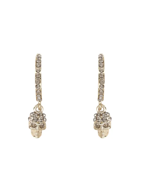 "Skull" Hoop Earrings - Alexander McQueen