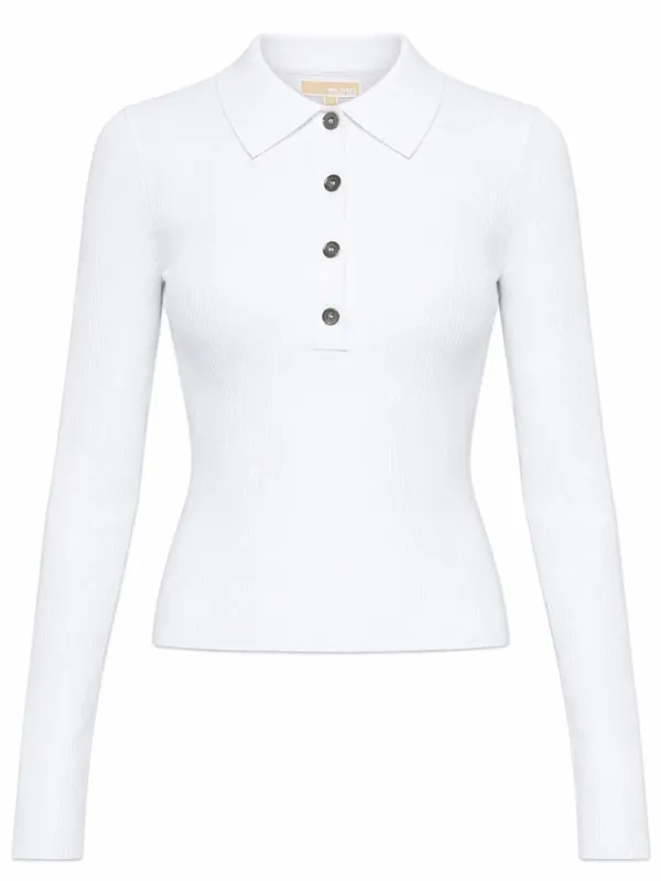 Long-Sleeved Polo Shirt