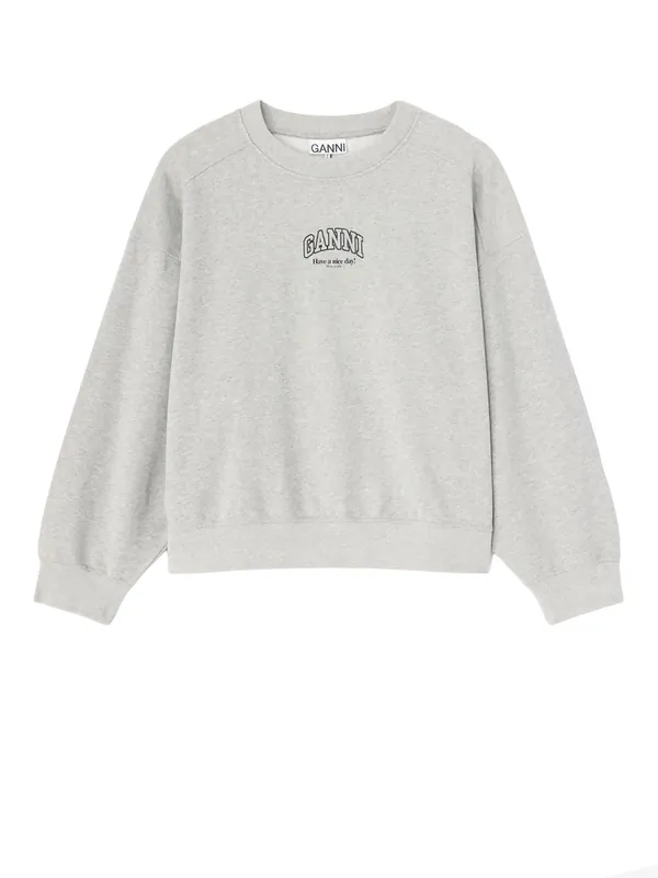 Sweatshirt With Logo - Ganni