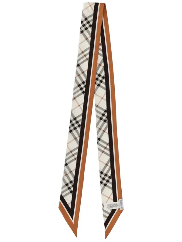 Thin "Check" Scarf - Burberry