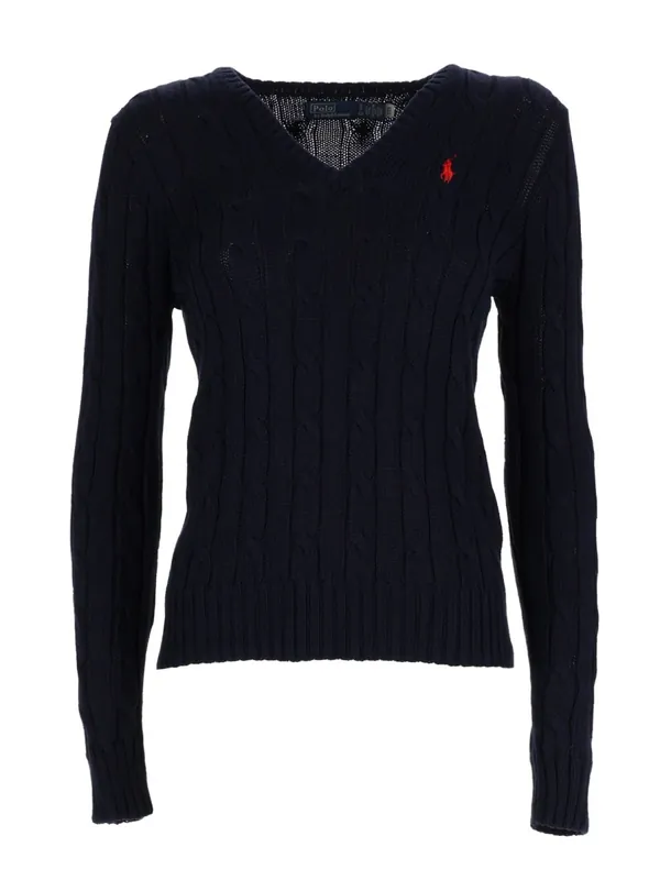 Cable Knit With Logo - Polo Ralph Lauren