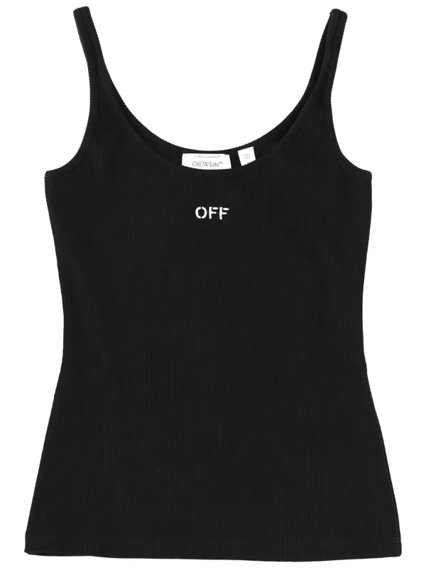 Tank Top With Logo - Off-White