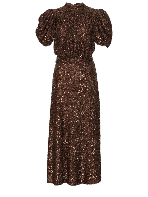 Midi Dress With Sequins - Rotate