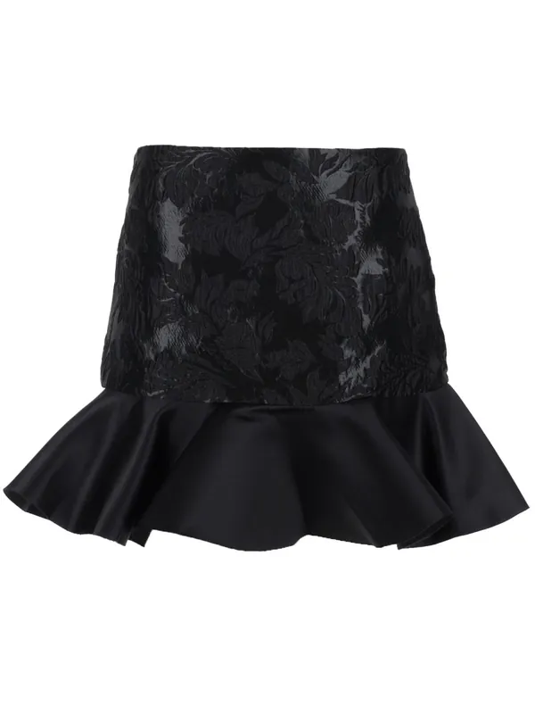 Satin Miniskirt - Ganni