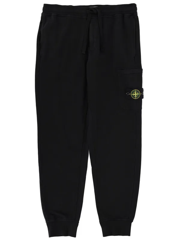 Jogger Pants With Logo Patch - Stone Island