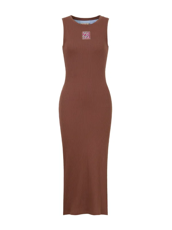 "Marni Frame" Logo Midi Dress
