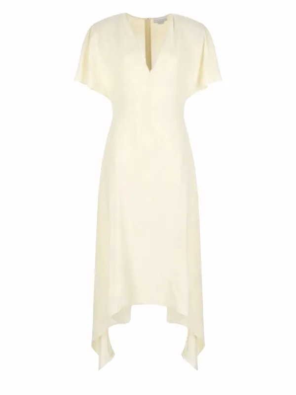 V-Neck Midi Dress