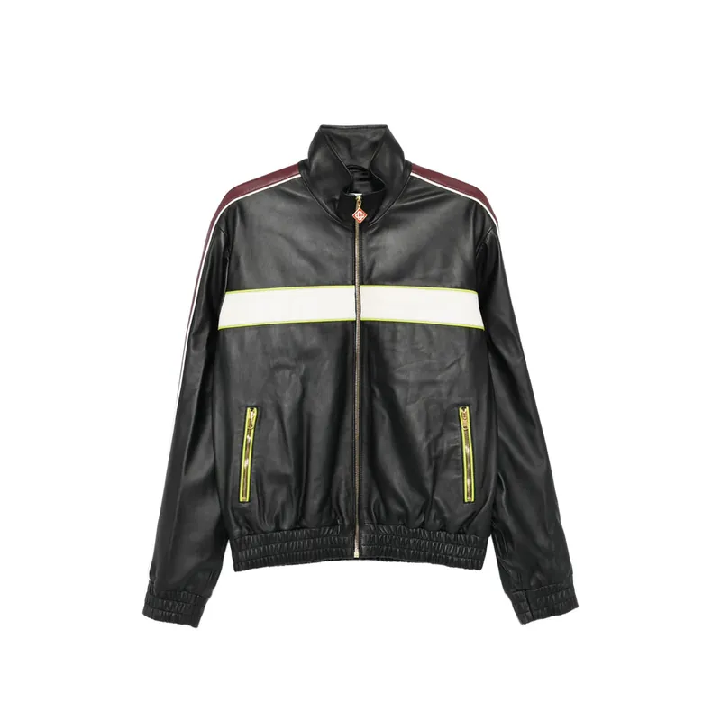 Leather Outerwears Black, White - Casablanca