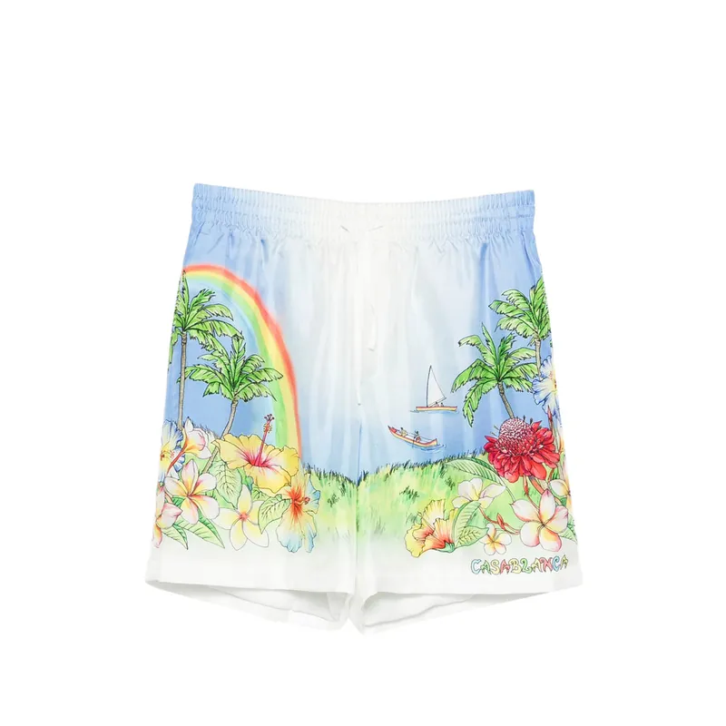 Shorts Blue, White - Casablanca