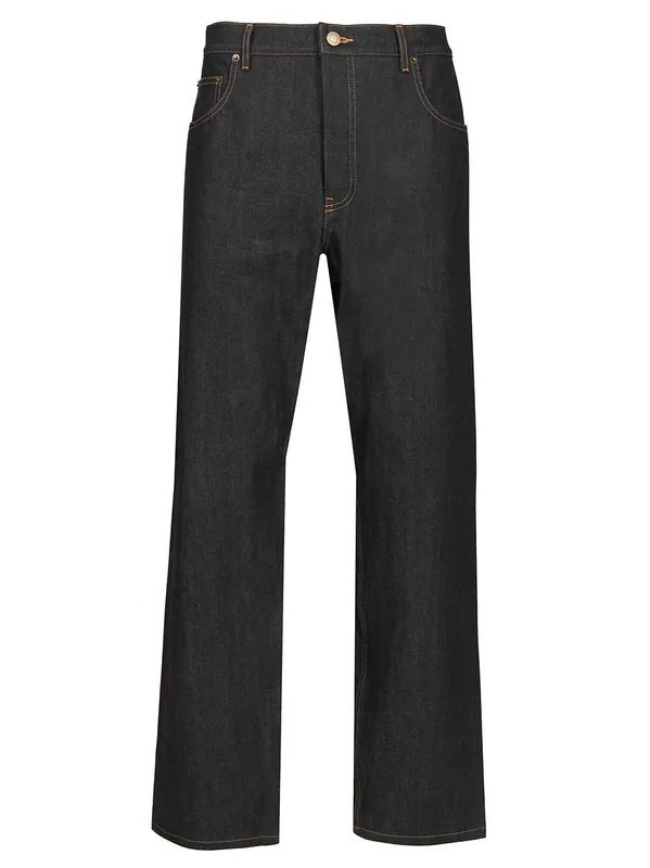 Selvedge Denim Pants Jeans Blue - Thom Browne