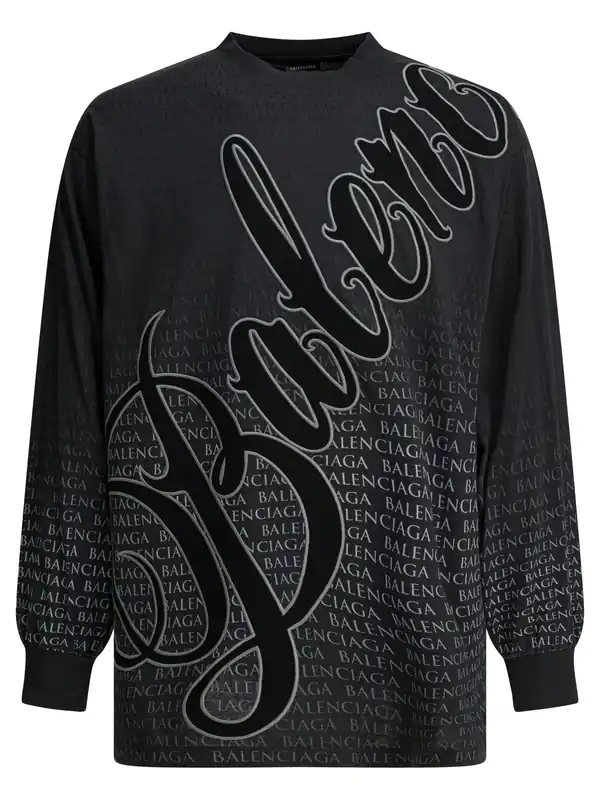 Crew-Neck T-Shirt With Print T-Shirts Black