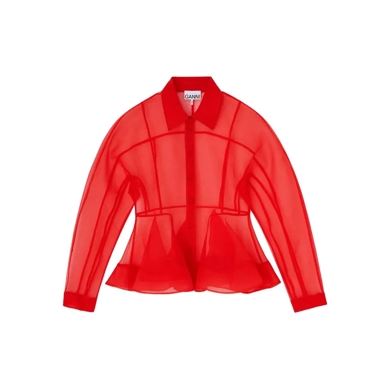 Shirts Red - Ganni