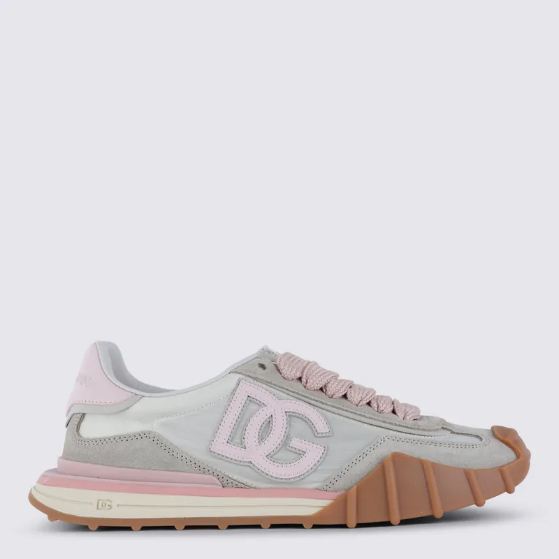 Sneakers Avorio/Rosa - Dolce & Gabbana