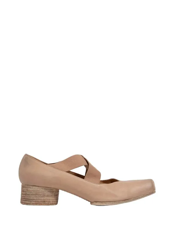 40mm Square Toe Ballet Flats - Uma Wang