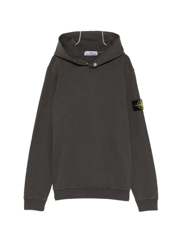 Logo Cotton Hoodie - Stone Island
