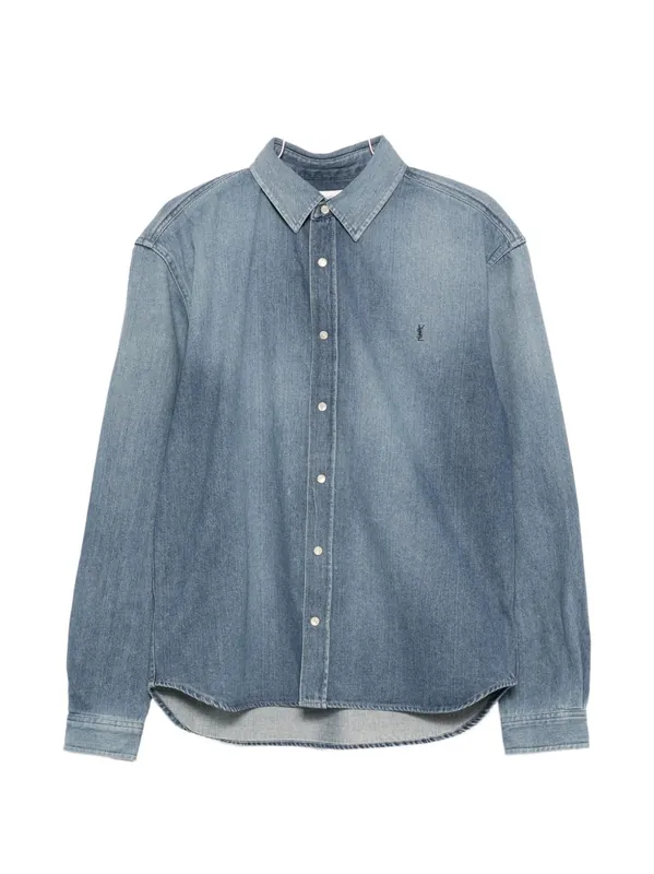 Denim Cotton Shirt - Saint Laurent