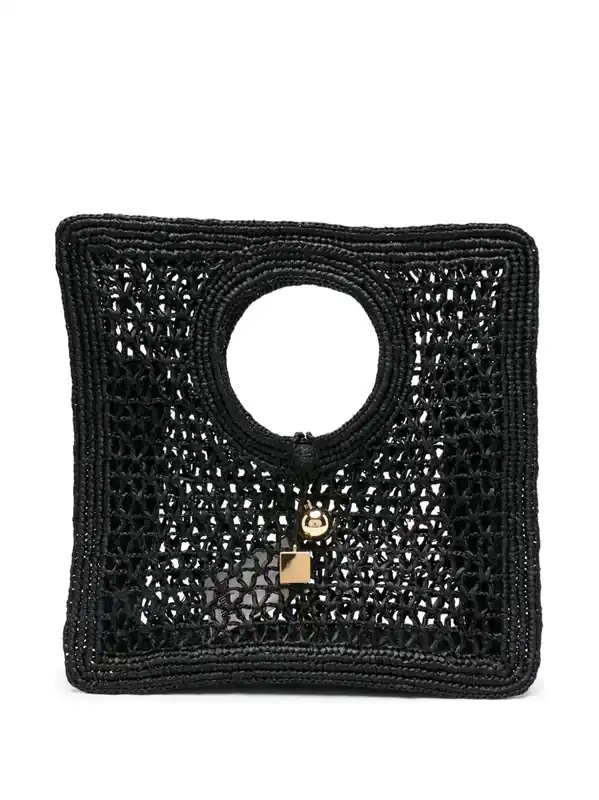 Le Petit Carre Spiaggia Rafia Handbag - Jacquemus