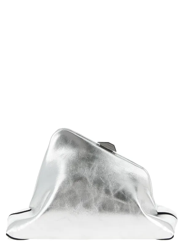 Day Off Small Clutch Silver - The Attico