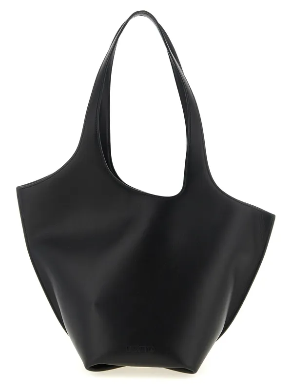 La Scoop Medium Shoulder Bags Black - The Attico