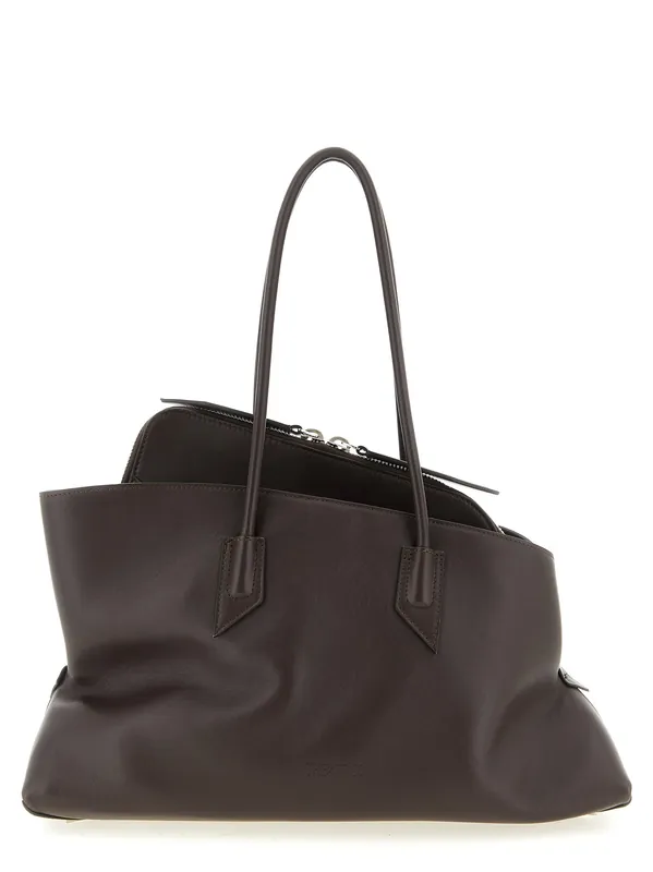 La Passeggiata Medium Shoulder Bags Brown - The Attico