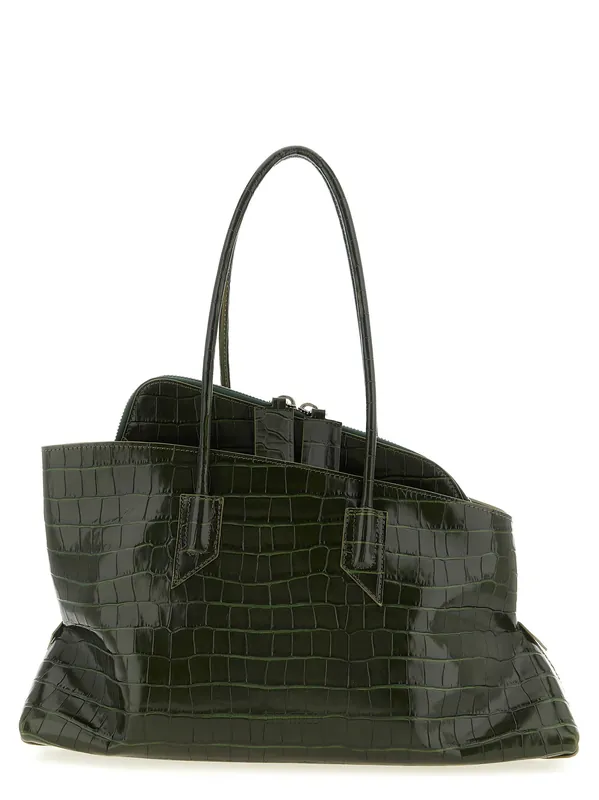 La Passeggiata Medium Shoulder Bags Green - The Attico