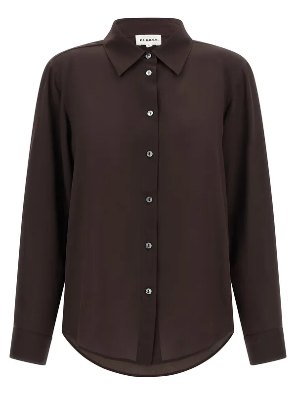Sweet26 Shirt And Blouse Brown - P.A.R.O.S.H.