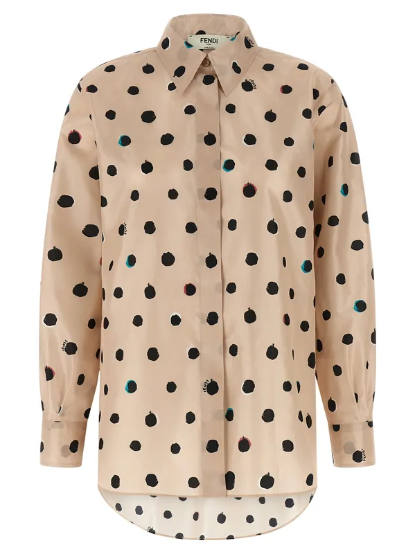 Falena Dots Shirt And Blouse Pink - Fendi