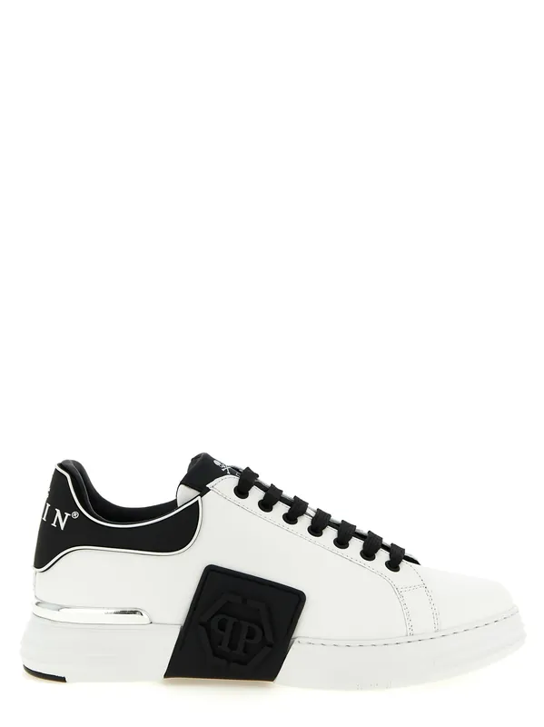 Phantom Kick$ Sneakers White/Black - Philipp Plein