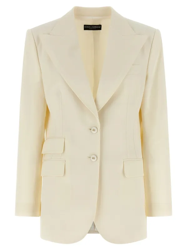 Turlington Blazers White - Dolce & Gabbana