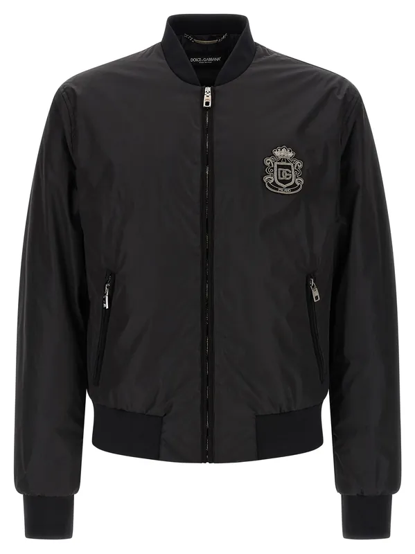 Dg Puffer Jackets Black - Dolce & Gabbana