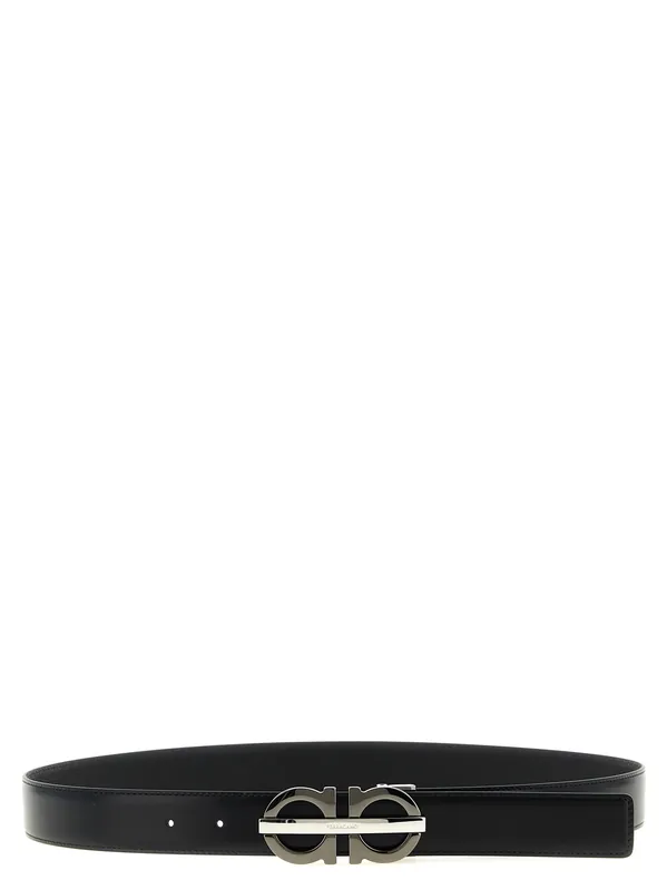 Gancini Belts Black - Ferragamo