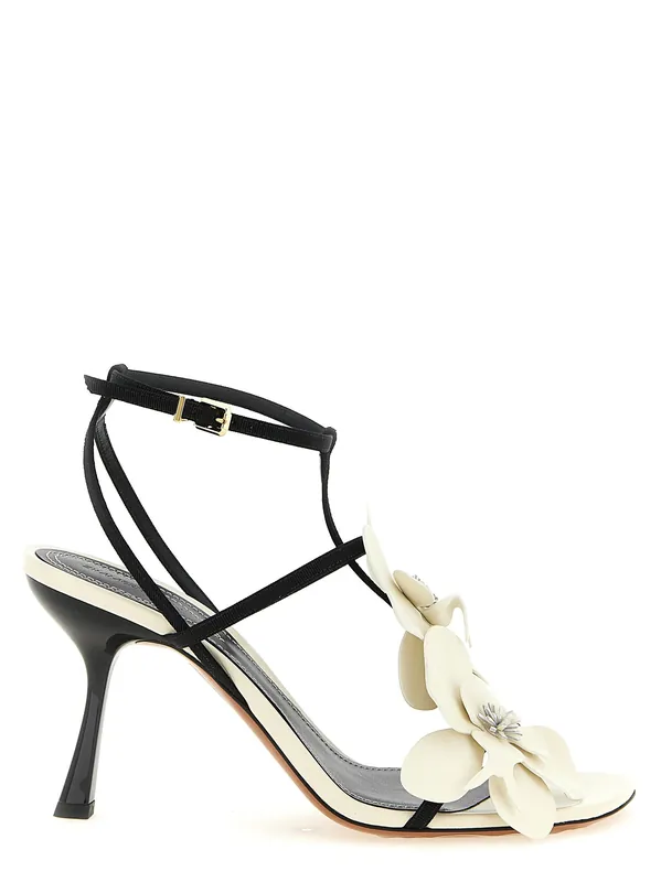 Orchid Sandals White/Black - Zimmermann