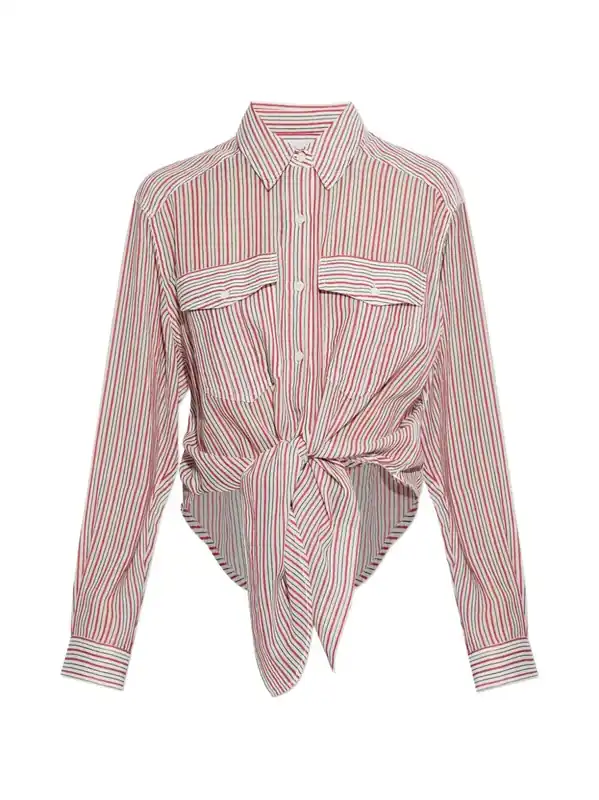 Nath Tie-Up Striped Cotton Voile Shirt
