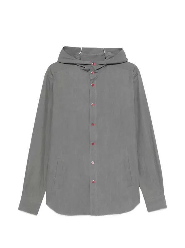 Hooded Button-Up Shirt