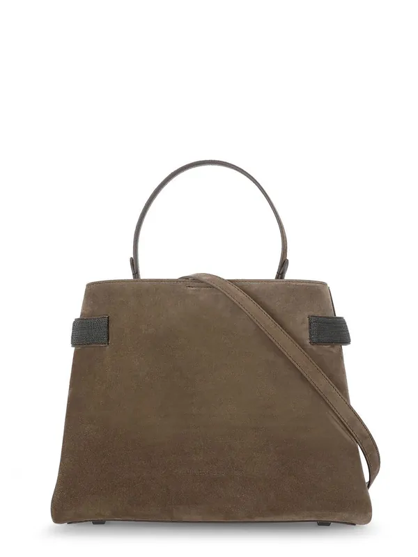 Suede Crossbody Bag - Brunello Cucinelli