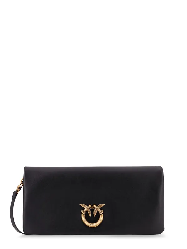 Click Soft Horizontal Leather Crossbody Bag - Pinko