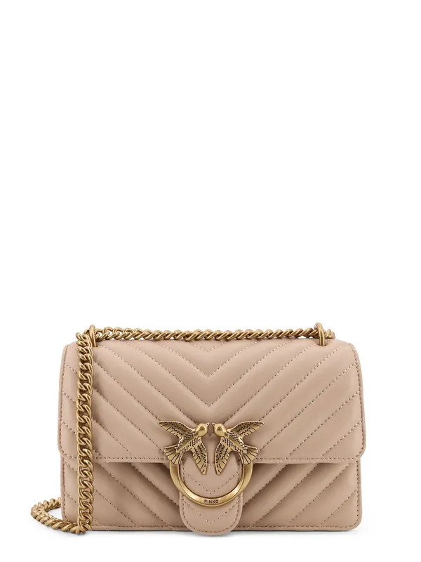 Love One Mini Quilted Leather Shoulder Bag - Pinko
