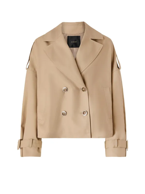 Triscia Balloon Cotton Blend Trench - Pinko