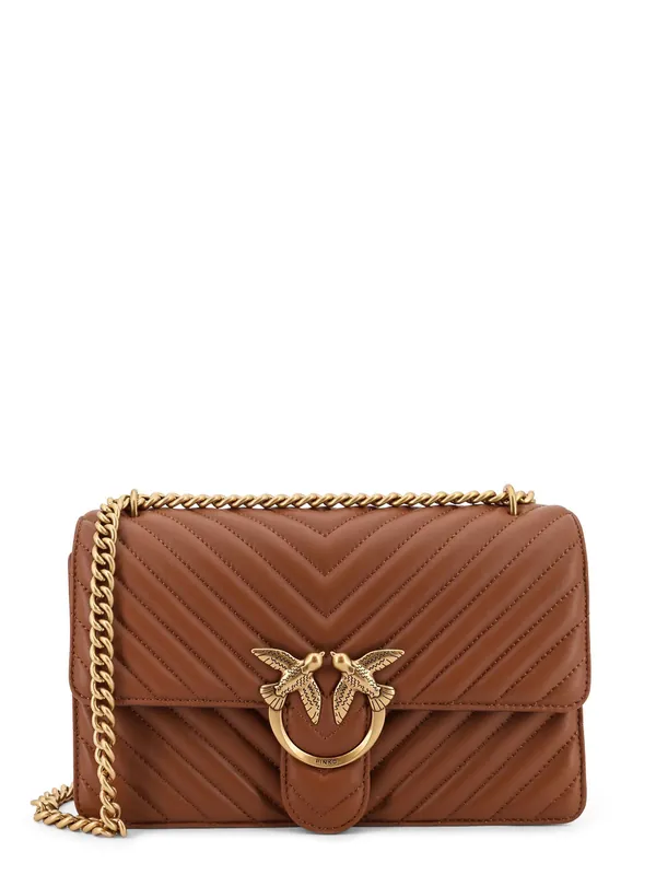 Love Bag One Quilted Leather Crossbody Bag - Pinko