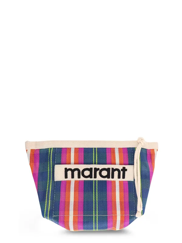 Powden Nylon Clutch With Striped Pattern - Isabel Marant