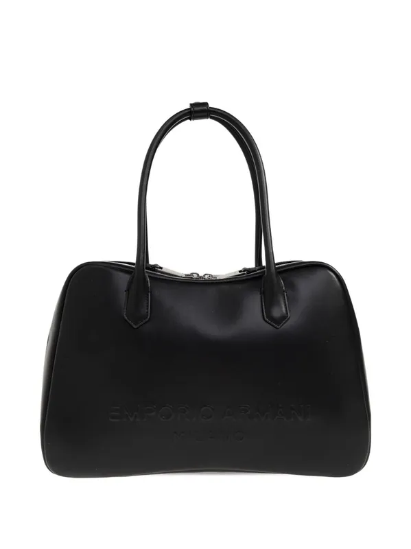 Leather Shoulder Bag - Emporio Armani